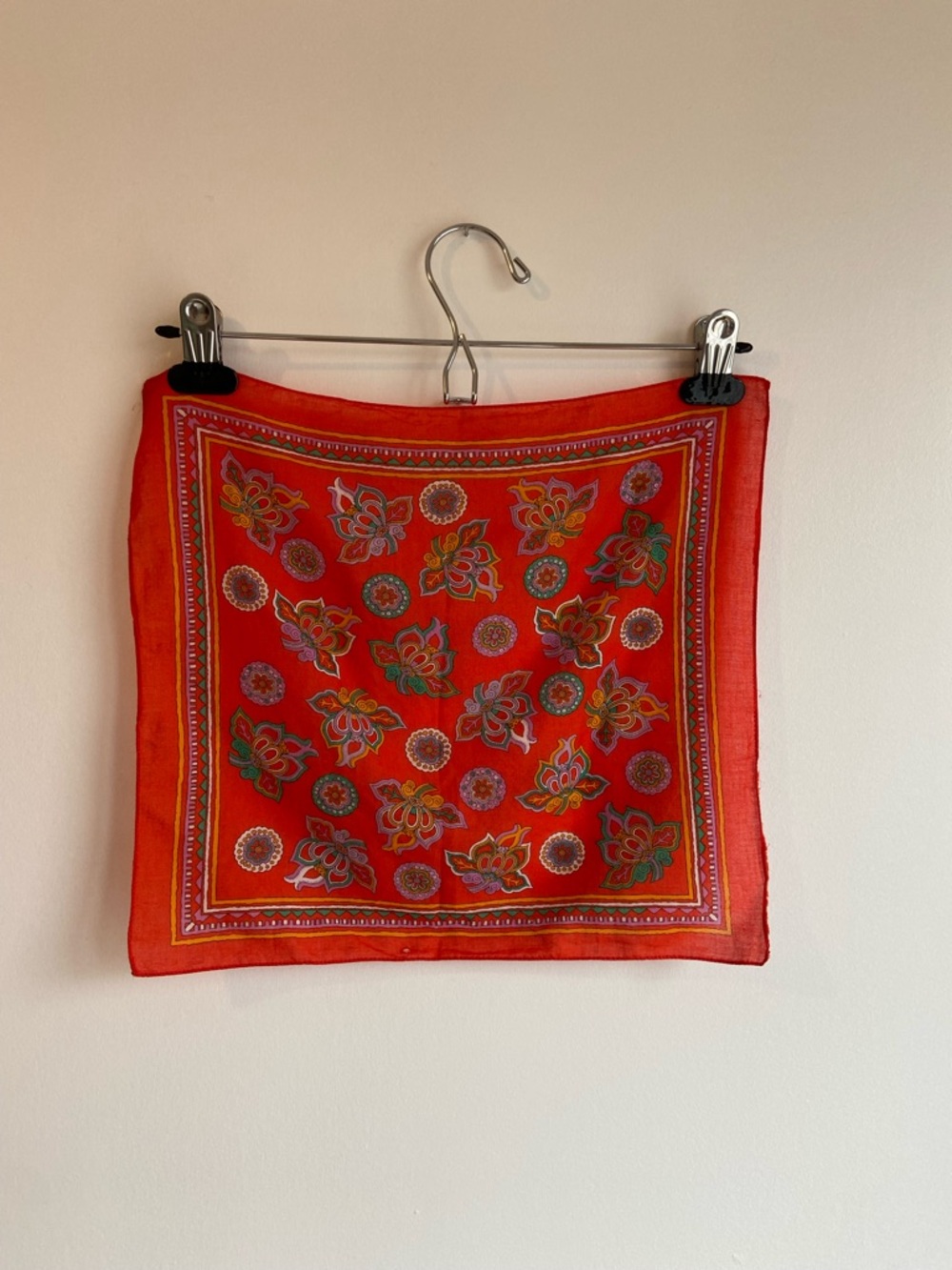 Vintage Floral Square Scarf/Bandana